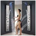 Brushed Nickel Shower Panel Tower LED Rain Waterfall Massage System Body Tub Tap - B0797Y98KT